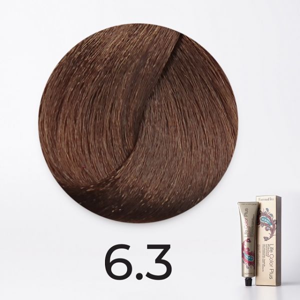 Ammonia cream-paint 6.3 dark golden blond Life Color Plus Farmavita 100 ml